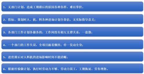 以全面計劃管理為導向 工程項目部門聯動與進度風險防范實踐